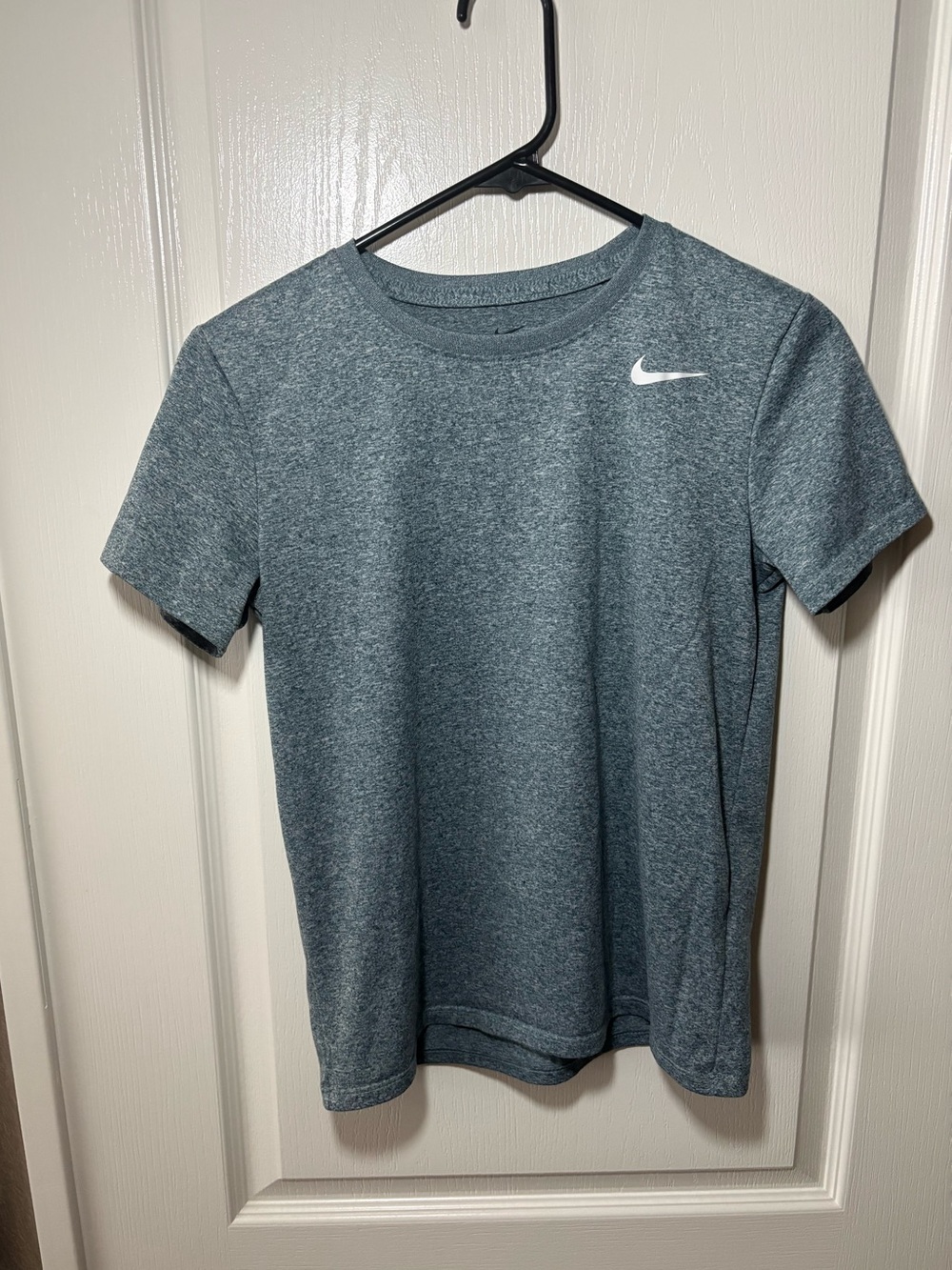 Nike Women’s Greenish- Gray Heather Dri-FIT Short Sleeve Tee